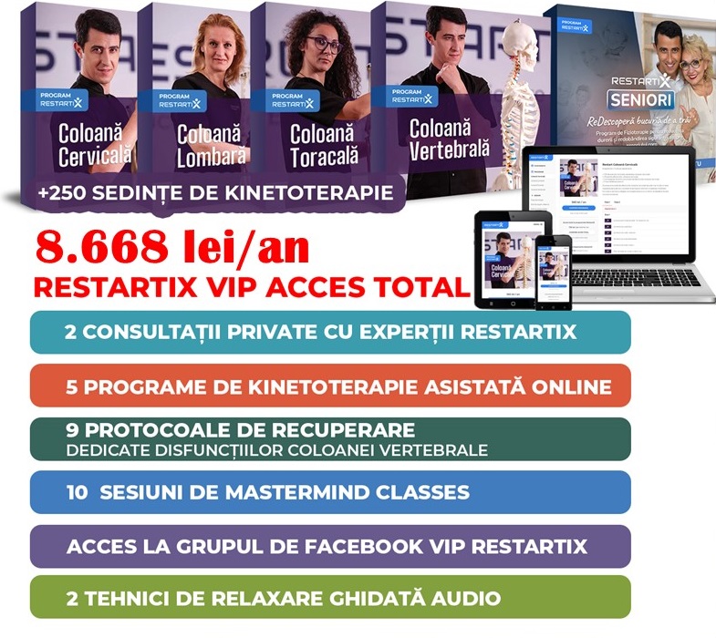 Pachet RestartiX VIP Acces Total - Ofertă Specială - Rata 2 - 600 lei