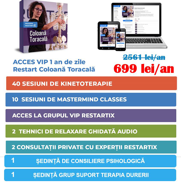 Pachet RestartiX VIP Colonă Toracală - Oferta 2022